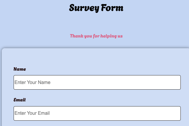 Survey Form
